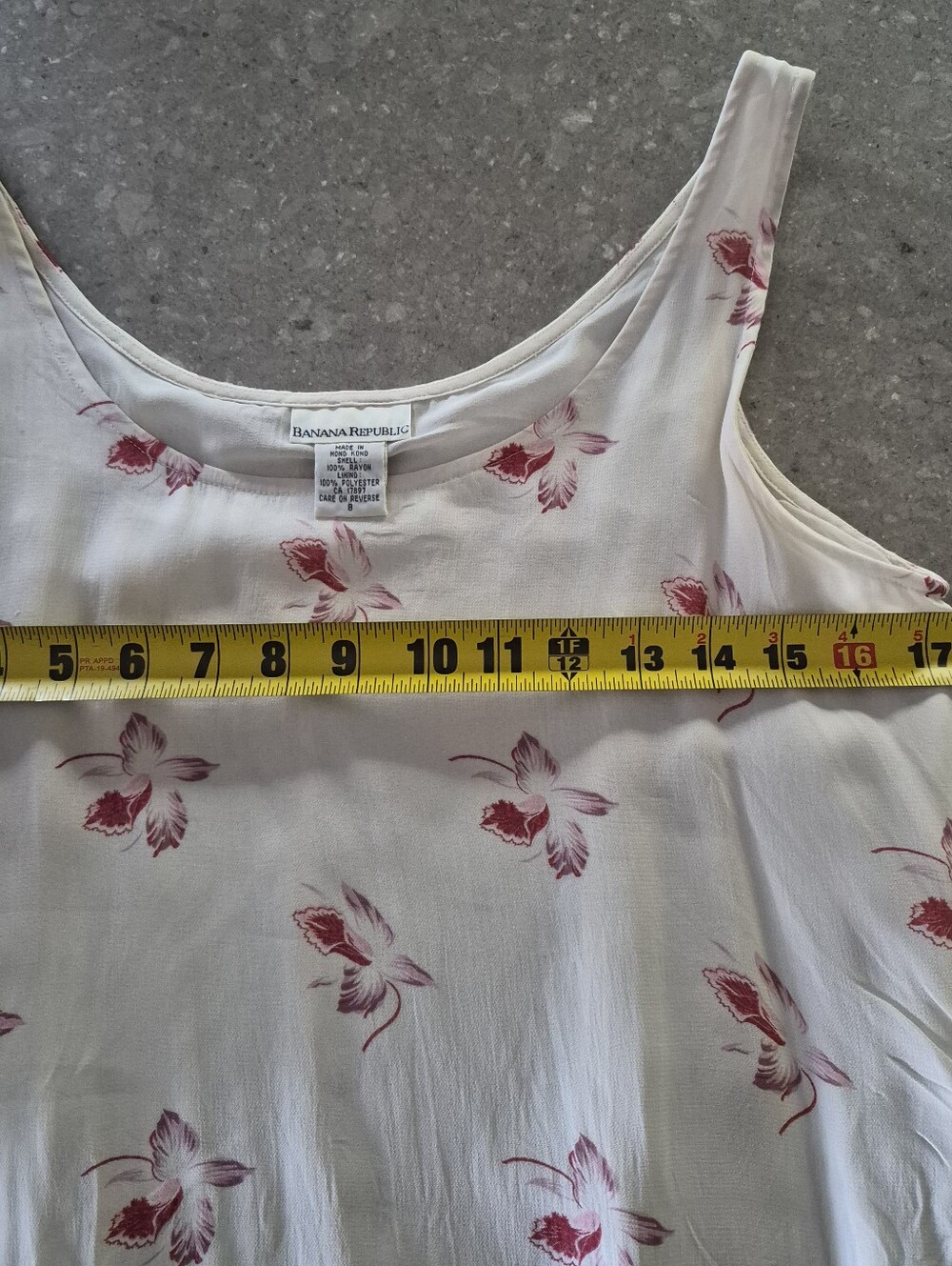 Vintage Banana Republic Cream Maxi Wrap Dress with Pink Floral Motif - Picture 4 of 13